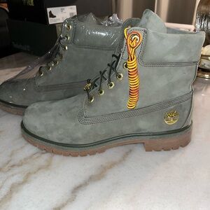 Timberland Olive Green Boots